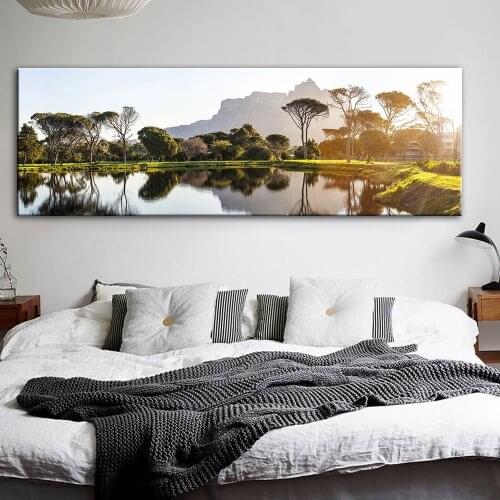 Beautiful Sunset Landscape Canvas Paintings Posters And Prints Wall Art Canvas Pictures For Bed Room Cuadros Wall Decoration