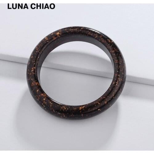 LUNA CHIAO Fashion Jewelry Big Chunky Resin Acrylic Women Bangle&Bracelets