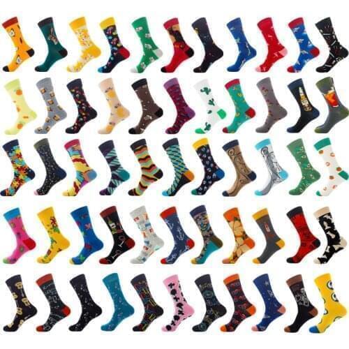 Trendy Funny Socks For Men And Women Autumn Winter New Casual Sweet Cute Cartoon Animals Pattern Mid-Tube Cotton Socks Unisex