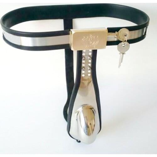 Stainless Steel Male Chastity Pants Cbt Bondage Cock Cage Metal Chastity Belt Penis Lock Sex Toys For Men BDSM Adult Games