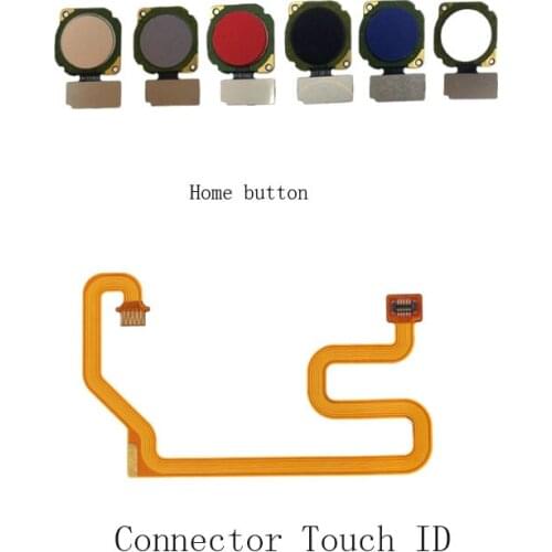 New high quanlity For Huawei Honor 8x Home Button Fingerprint Sensor Scanner Connector Touch ID Flex Cable