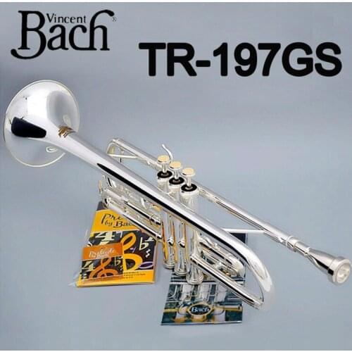New Music Fancier Club Bb Trumpet TR-197T Silver Plated Music Instruments Profesional Trumpets 197T With Case Mouthpiece