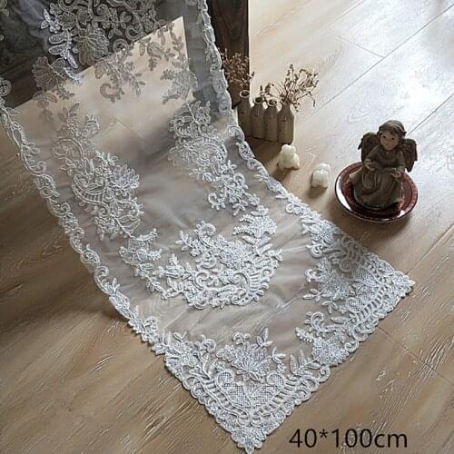 NEW European Embroidery Rectangular Lace Dining Coffee Table Tablecloth TV Dressing Cabinet Cloth Bedroom Living Room Decoration