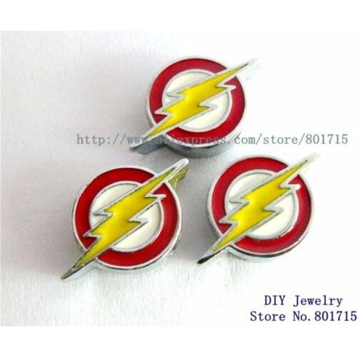 Slide charms wholesales 100pcs Internal Dia.:8mm Can through 8mm band pet collar key chain