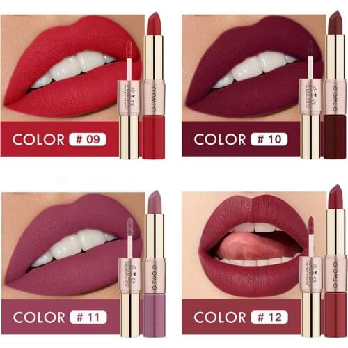OSW 1Pc Mirror Surface Lip Gloss Tint Lips Makeup 6 Colors Liquid Lipstick Lasting Moisturizing Non-stick Cup Lip Glaze