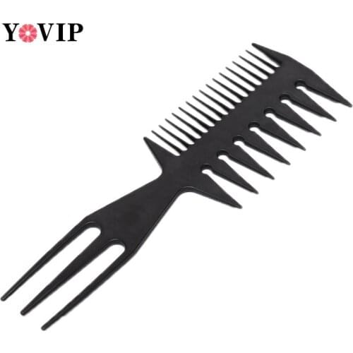 Professional Double Side Tooth Combs Barber Hair Dyeing Cutting Coloring Brush Fish Bone Shape Hair Brush Man Hair Styling Tools
