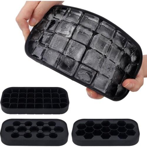 Silicone Ice Cube Maker Form for Ice Candy Cake Pudding Chocolate Molds Easy-Release Square Shape Ice Cube Trays Molds