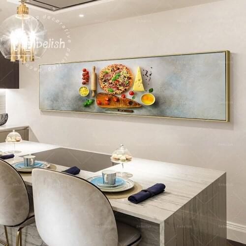 Embelish 1 Pieces Modern Restaurant Decor Delicious Pizza Food Wall Pictures Home Decor Large Posters Kitchen Canvas Paintings