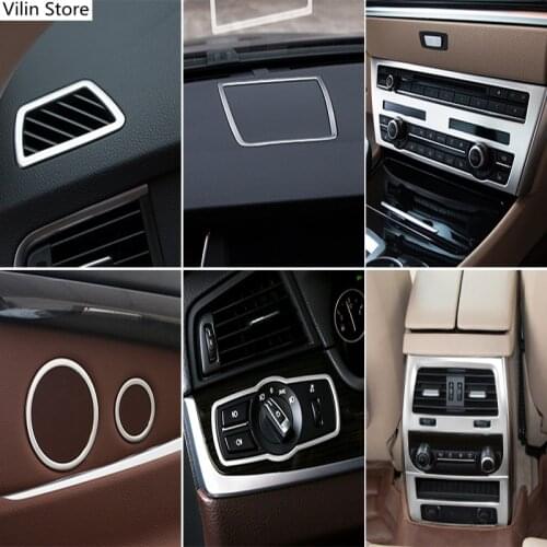 Car Inner Door Audio Speaker Gearshift Panel Door Armrest Reading Light Cover Trim Stickers for BMW 5 Series GT F07 Accessories