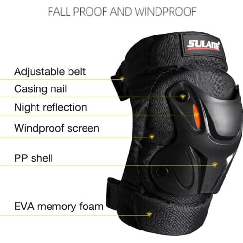 Motorcycle Knee Protector Shin Guard Elbow Pad Adjustable Belt Motocross Shin & Elbow Protection For Motorcycle Protective Gear