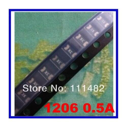 100PCS 1206 0.5A 0.5 Amp 500mA PolySwitch SMT SMD Resettable Fuse