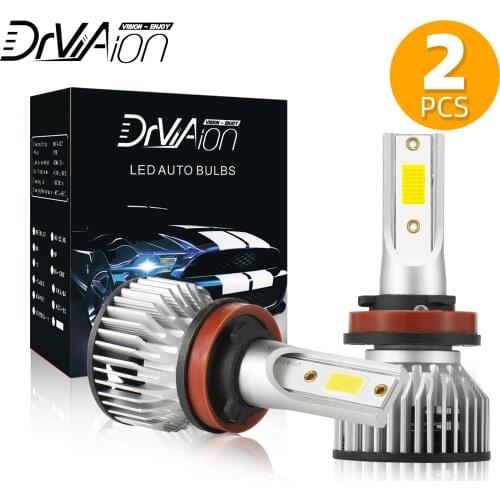 2PC 6000K H8 H9 H11 Car Led Headlight Bulbs High Brightness H8 H9 H11 Car Light Auto Lamp White Led H8 H9 H11 Car Accessories