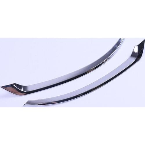 2pcs ABS Chrome Rear Tail Fog Light Cover Trim Strip Sequins FOR VOLVO XC90 2015 2016 2017 2018 2019 2020 2021 Car Accessories