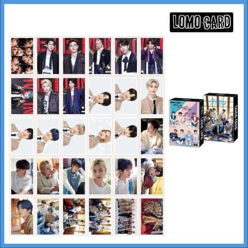 30pcs/set Kpop Stray kids Lomo card 2021 SEASON GREETING Stray kids HD photo print album photocard for fans gifts