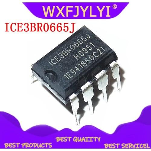 5PCS/lot ICE3BR0665J 3BR0665J 3BR0665 DIP8 into 8 feet LCD 100% good chip
