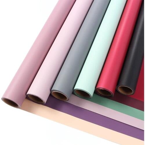 60cm*10m One Roll Candy Color Flower Wrapping Paper Rose Birthday Decoration Paper Bouquet Packaging Material