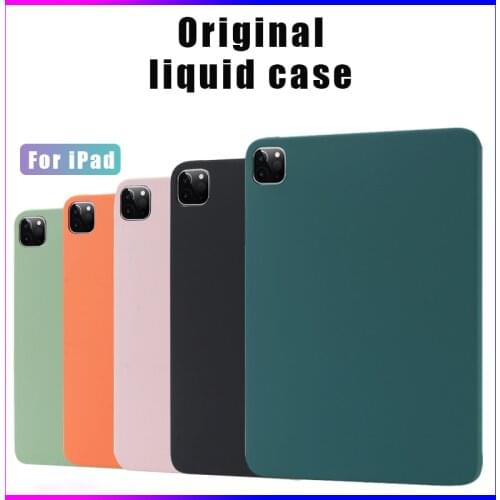 Ipad 12.9 Case Original Liquid Silicone Case For iPad Pro 2020 12.9 Pencil cases Cover For iPad Pro 2018 2019 12.9 tablet Case