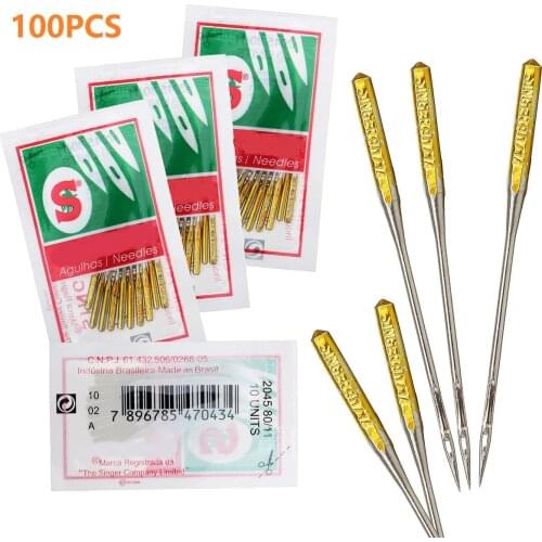 100pcs Sewing Machine Needles Assorted Home Sewing Machine Needles 9/11/14/16/18 Domestic Mixed Kit Packing Sewing Accessories