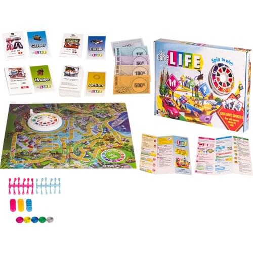 The game of life board game set English version Family Party Games for Children Interactive Educational Toys The game of life