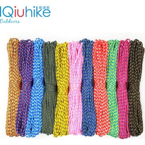 IQiuhike 25FT 50FT 100FT (31Meters) Dia. 2mm one stand Cores for Survival Parachude Cord Lanyard Camping Climbing Rope