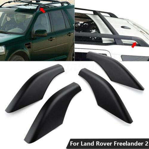 Car Roof Luggage Rack Rail End Cover Shell Protector For Land Rover Freelander 2 2006 2007 2008 2009 2010 2011 2012 2013 2014