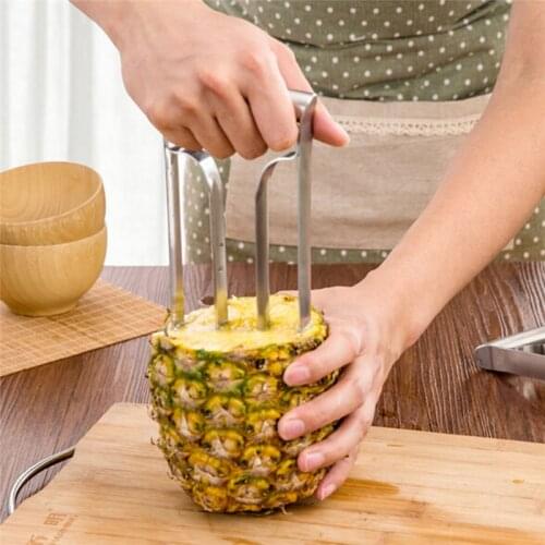 New Style Stainless Steel Fruit Pineapple Slicer Peeler Cutter Kitchen Tool Pineapple Peeler Fruit Spiral Cutter