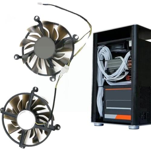 A Pair Of For Zotac GTX1060 960 950 Destroyer HA P106-100 Fan Cooling Cooling Graphics Repair Fan Card Parts