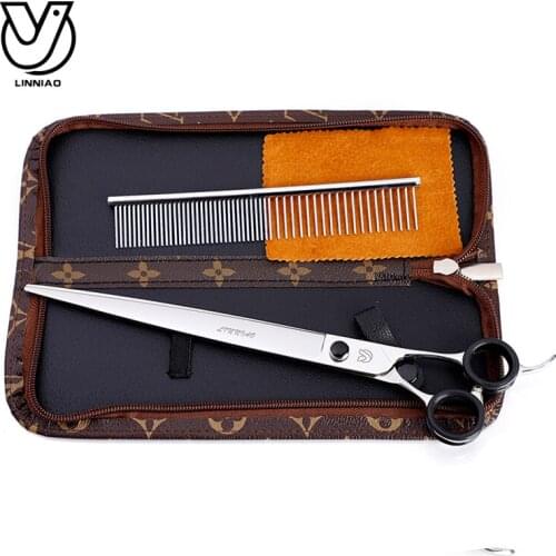 Pet Har Cutting 10 inch High Quality Professional Pet Scissors Set Dog Cat Tesoura Pet Grooming Cutting Scissors Kit Shears Set