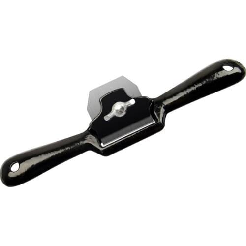 Portable 9 inch Hand Planer Spokeshave Wood Cutting Bottom Edge Trimming for Carpenter Manual Woodworking Tools Black