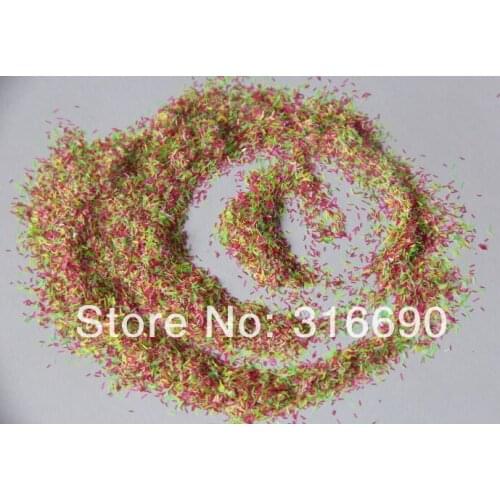 Solvent resistant glitter mix for nail polish and nail art