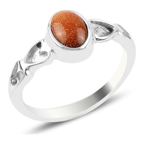 Silver 925 Sterling Star Stone Engagement Ring