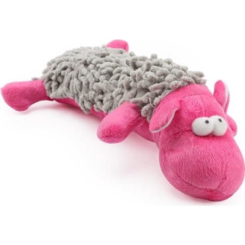 Pet Dog Cat Funny Squeak Sound Chew Toys Hippo Frog Plush Animal Toys Fit for Small Dogs Cat