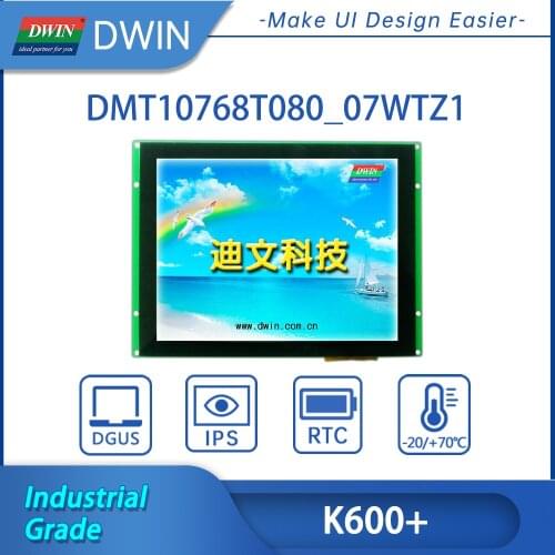 8Inch HMI Intelligent TFT LCD Display Module 1024*768 Readable Sunshine For Arduino Touch Screen IPS Panel With Control Board