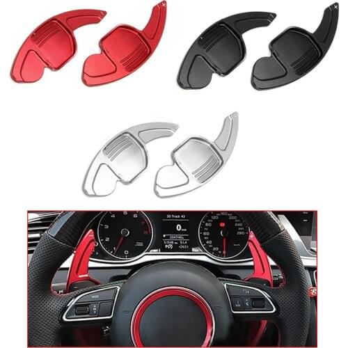 Yubao For AUDI A3 S3 A4 S4 B8 A5 S5 A6 S6 A8 Q5 Q7 TT Car Steering Wheel DSG Shift Paddles Extension Shifters Stickers