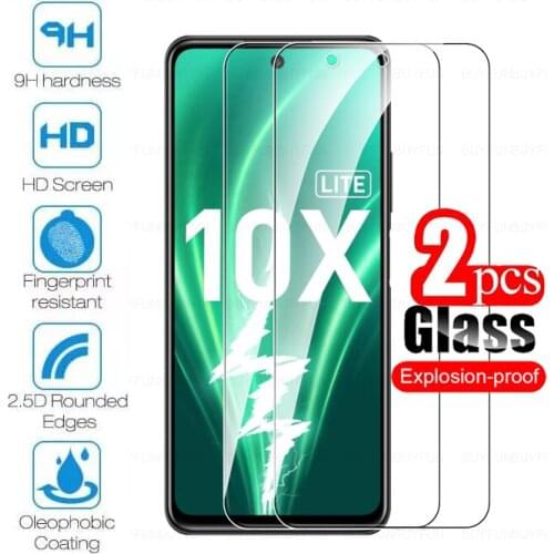 2Pcs case for honor 10x lite protective glass for honor 20 pro lite hvawei honor 10 lite light full cover tempered glass