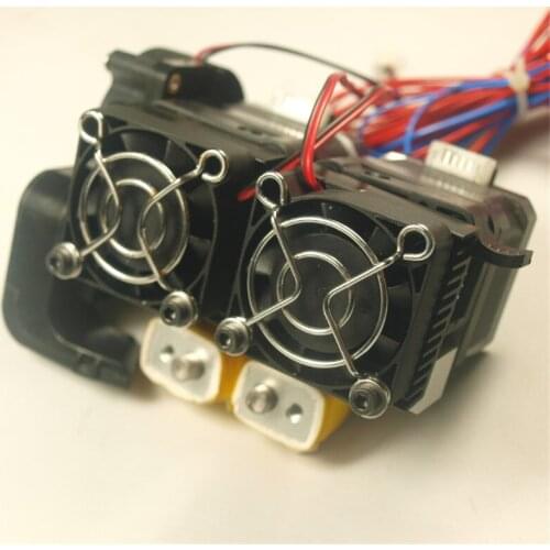 1 set*MK10 dual Extruder Assembly full kit 1.75mm Nema 17 motor compatible Flashforge/Wanhao/CTC 3D printer spare parts