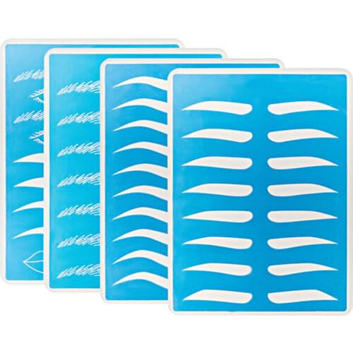 1pcs Cosmetic Permanent Makeup Eyebrow Tattoo Practice Skin Supply fake eyebrow for Microblading Tattoo Accessories