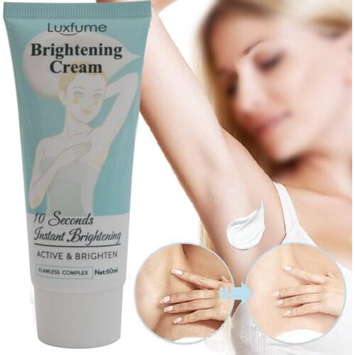 10 Seconds Instant Whitening Cream Underarm Armpit Whitening Cream Legs Knees Private Parts Body Bleaching Cream 60ml