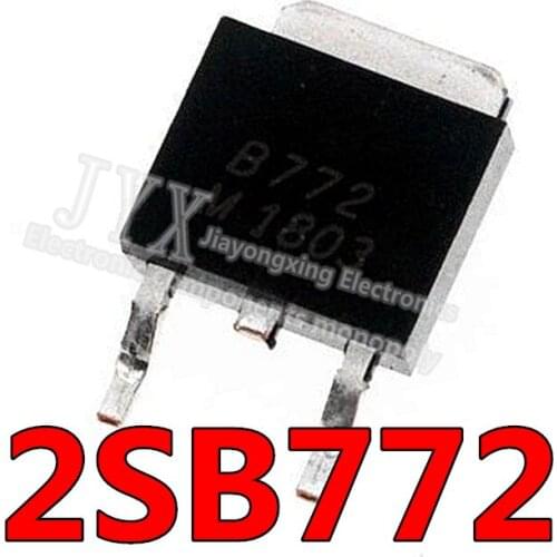 10PCS/LOT 2SB772 B772 TO-252 40V/3A/30W New original spot hot sale