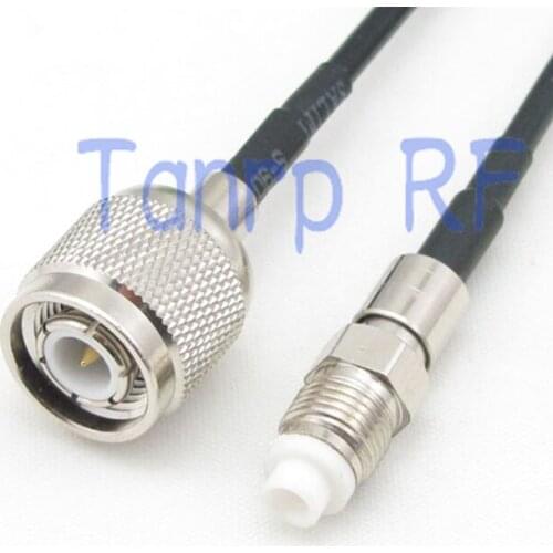 6in TNC male plug to FME female jack RF connector adapter 15CM Pigtail coaxial jumper cable RG174 extension cord