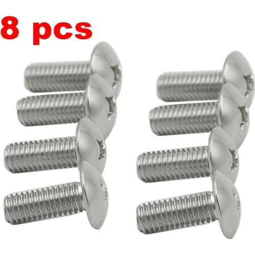 8PCS Stainless Steel License Plate Screws Bolt For Audi Lexus Toyota Mercedes Hyundai Honda License Plate Fasteners