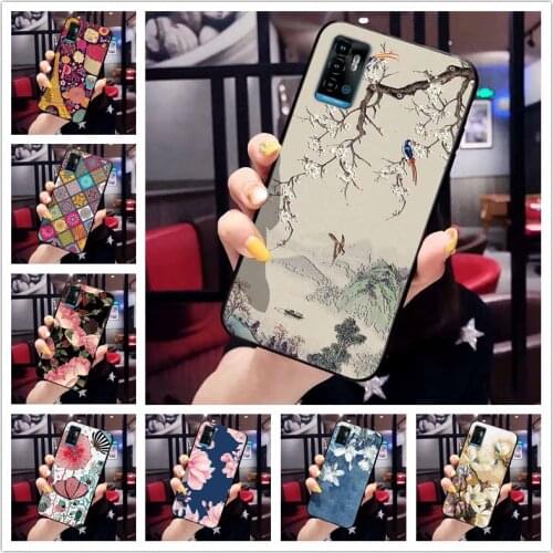 For ZTE Blade A51 A71 A31 Case Phone Cover Soft Silicone TPU Back Cases for ZTE Blade A51 A71 11 Prime 3D Emboss Flower Cases