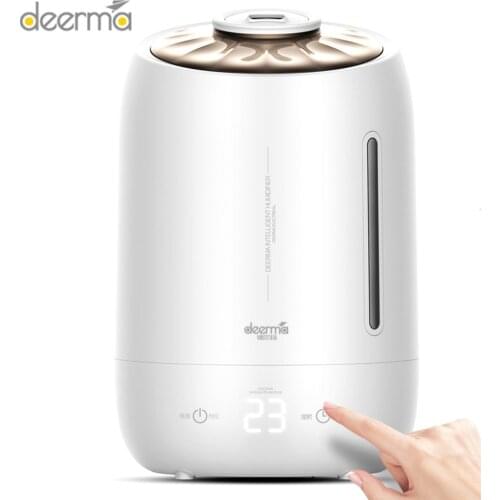 Deerma Mini Aromatherapy Air Humidifier 5LDEM-F600 White CN Air Purifying Household With Intelligent Touch Screen