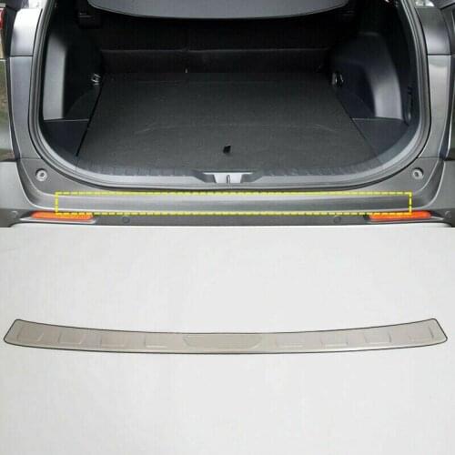 For Toyota Rav4 2019 2020 S. Steel Outer Rear Bumper Protector Plate Cover 1pcs