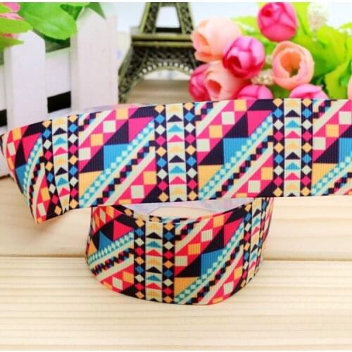 DUWES 1.5'' Free shipping tribal printed grosgrain ribbon hair bow headwear party decoration wholesale OEM 38mm H4629