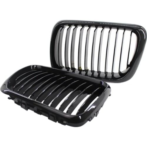 For E36 97-99 3Series Glossy Black Kidney Front Hood Sport Grill Grilles