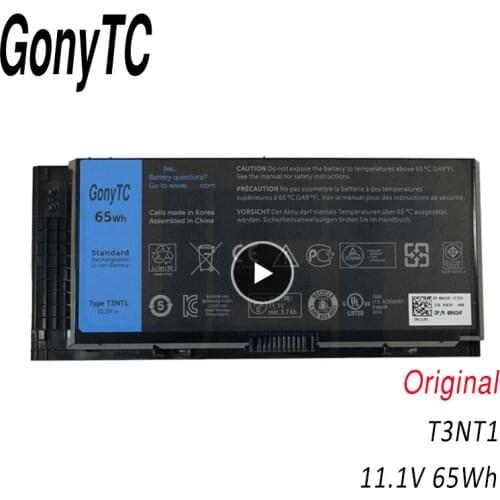 GONYTC T3NT1 M6600 Laptop Battery For DELL Precision M6700 M6800 M4800 M4600 M4700 FJJ4W PG6RC R7PND FV993 65WH