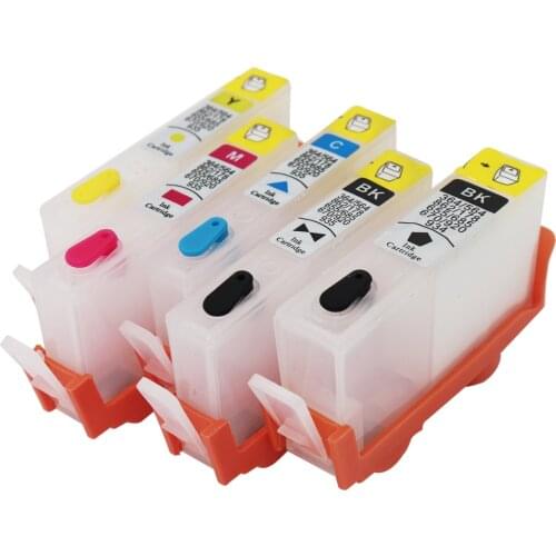 5pcs For HP178 178XL Ink Cartridge 178 Ink Refillable For HP Photosmart D5400 D5463 C6380 C6300 C5300 C5383 Inkjet Printer
