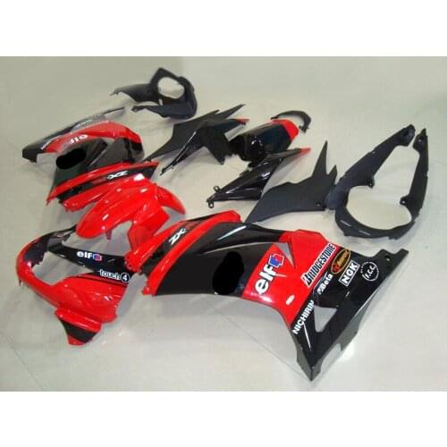 Injection mold Fairing kit for KAWASAKI Ninja ZX250R 08 09 10 12 ZX 250R EX250 250R 2008 2010 2012 ABS Red black Fairings set