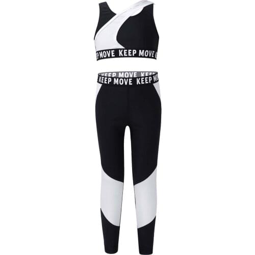 Girls Clothing Sets Summer Toddler Girls Clothes Gymnastics Outfits For Girl Fitness Workout Childrens Clothing 6 - 12 Year